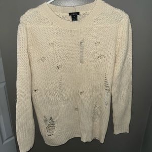 Distressed sweater